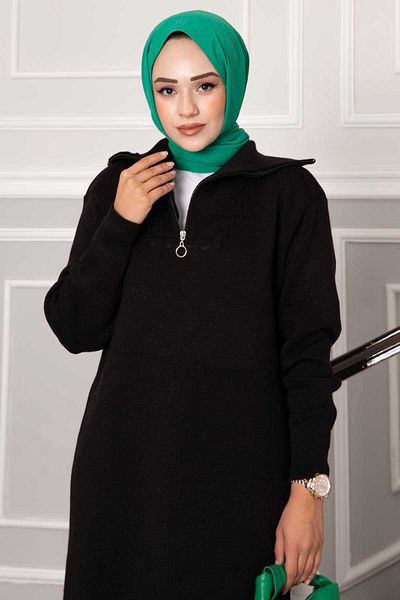 EBRUTESETTÜR High Top Zippered Knitwear Dress
