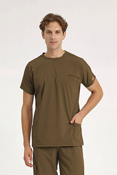 Brl Üniforma طاقم الرقبة ليكرا واحد أعلى الطبيب والممرضة جيرسي - الجراحة جيرس...