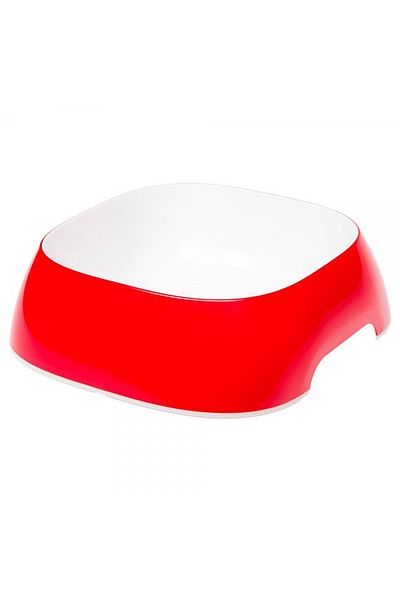 Ferplast Glam Melamine Food and Water Bowl Large Red 1.2 Lt