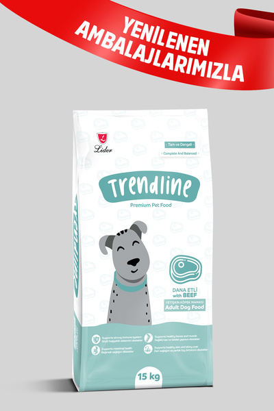 Trendline Yetişkin Köpek Maması Biftekli 15 Kg