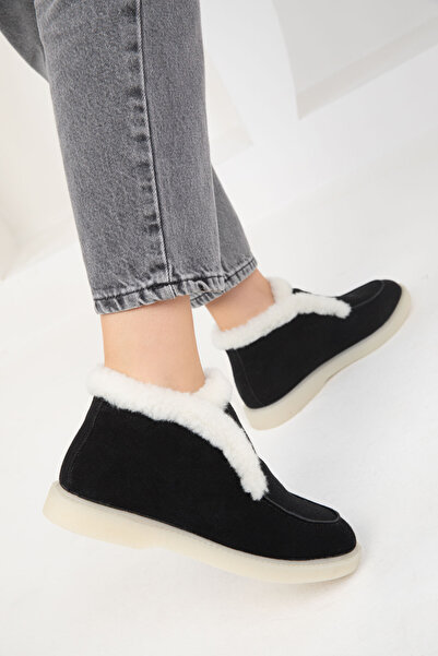 SOHO Černé semišové dámské boty - 19786 Model Bootie