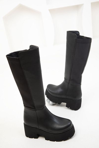 SOHO Schwarz-Schwarze Damenstiefel 19784