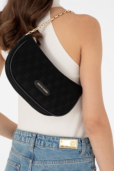 Pierre Cardin Women's Black Shoulder Bag 05Po24K1678
