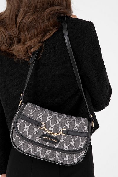 Pierre Cardin Γκρι γυναικεία τσάντα ώμου 05PO24K1675