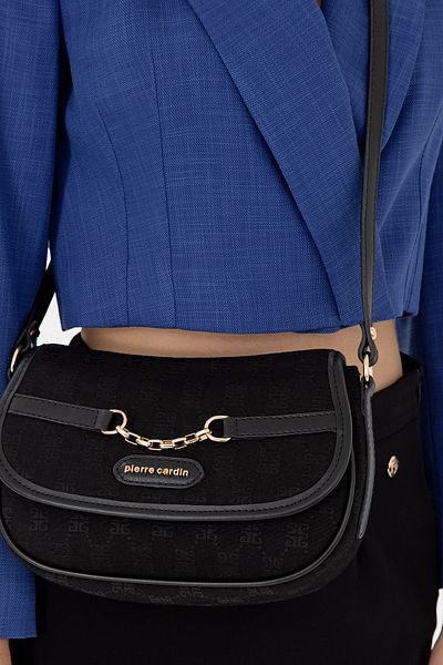 Pierre Cardin Geantă neagră de umăr pentru femei 05PO24K1675