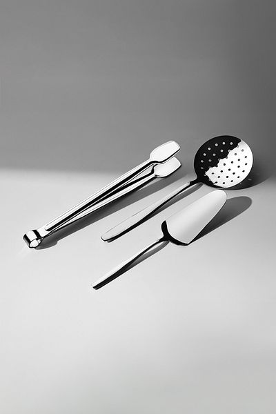 Nehir Sahra Stainless Steel 6 Piece Service Set - Simple Design