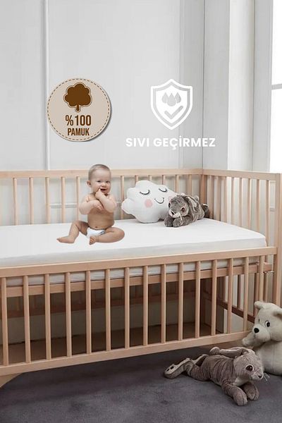 Formeya Flüssigkeitsdichte Baby- und Kindermatratzen aus 100 % Baumwolle – geeignet für Parkbett und Kinderbett