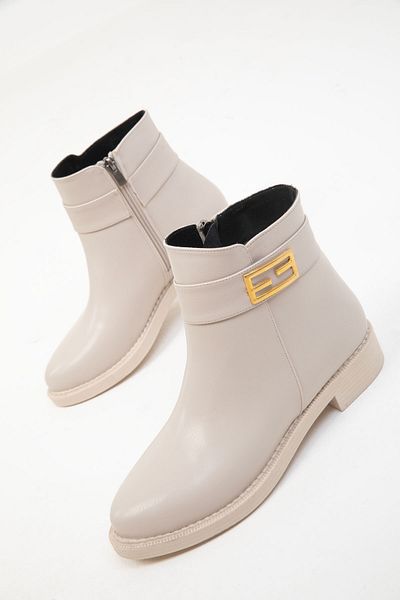 SOHO Beige Women's Boots - 19804 Model Bootie