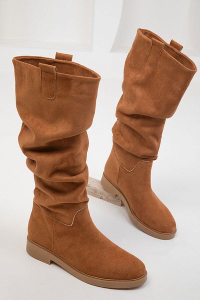 SOHO Dámské semišové boty Tan Suede – model 19787