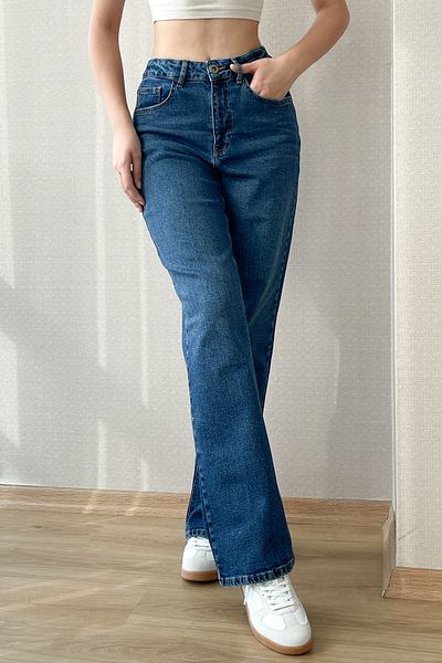 HLT JEANS Lycra Stretchy Palazzo Jeans s vysokým pasem - modré Dámské široké džíny Jessica-světle modré