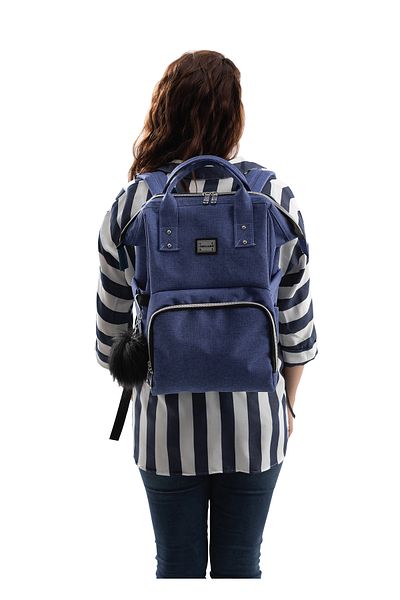 Wellgro Blue Mother Baby Bag