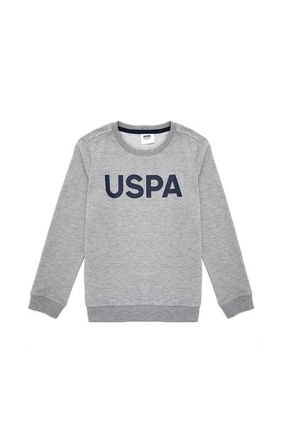 U.S. Polo Assn. Hanorac Gri Melange pentru băiat 50289143 -vr086