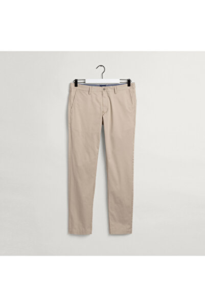 Gant Erkek Bej Slim Fit Hallden Pantolon