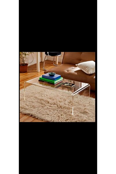 Home 74x50 Yüksekliği 31 8 Mm Şeffaf Pleksi Orta Sehpa