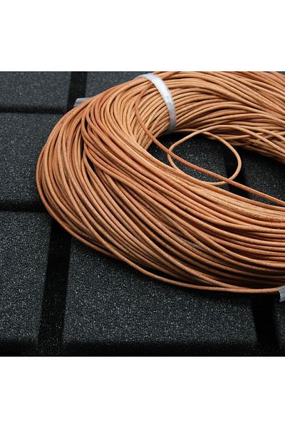 Mg Aksesuar Genuine Srırım Leather Rope Natural 1.5 mm 5 Meters