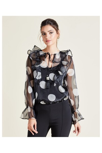 SERPİL Serpil Kadın Siyah Bluz 32950