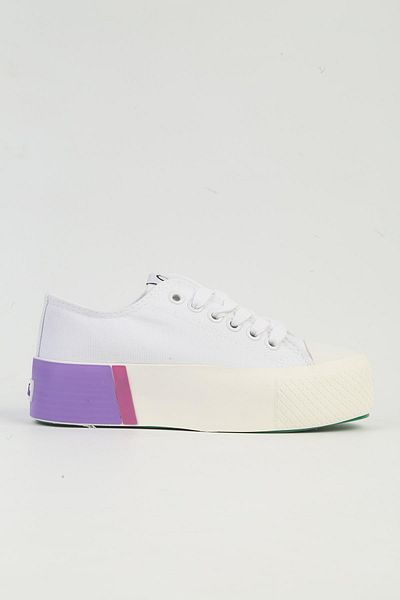 Benetton ®   BN-30941 - 3114 Dámská sportovní obuv White Lilac