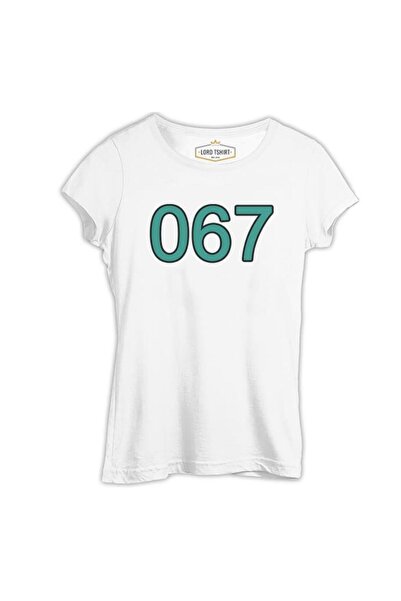 Lord T-Shirt لعبة الحبار - 067 تي شيرت نسائي أبيض