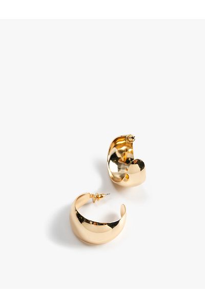 Koton Steel Hoop Earrings