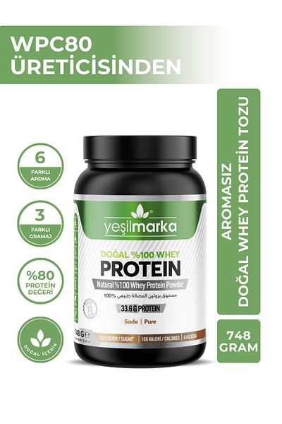 yeşilmarka Natural Whey Protein Powder - Simple 748g