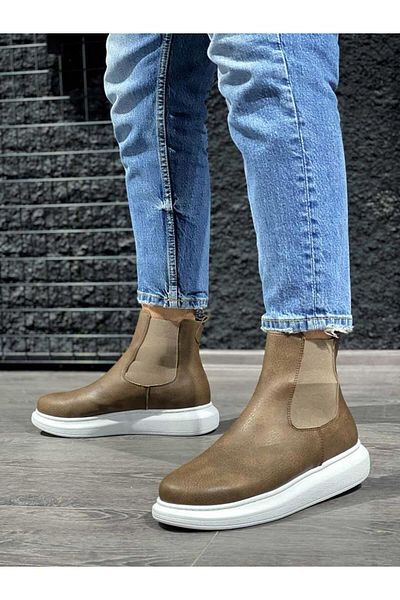 Shine Leather Pantofi Knack 111 Mink cu talpă înaltă