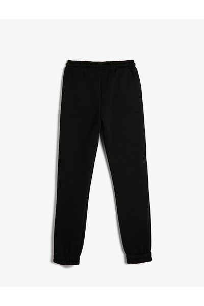Koton Jogger Sweatpants Print Λεπτομερή δέσιμο τσέπης στη μέση