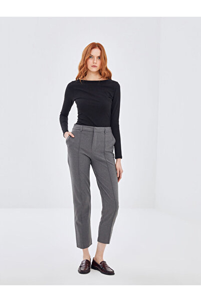 LC Waikiki Gray Standard Fit Women's Trousers