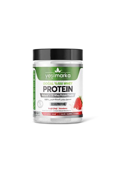 yeşilmarka Ereğli Strawberry Whey Protein Powder - 100 g