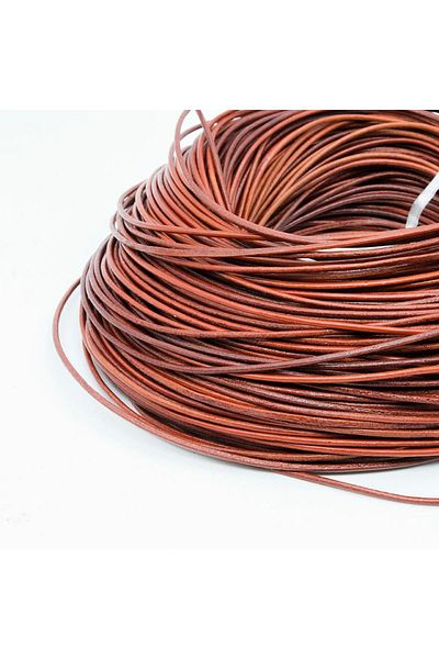 Mg Aksesuar Genuine Sırım Leather Rope Tan 2 mm 5 Meters