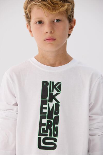 Bikkembergs Bg Store Boy's White T-Shirt