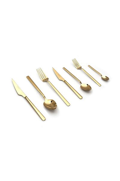 KB SOLİNGEN 84 Piece Löwe Gold Fork Spoon Knife Set