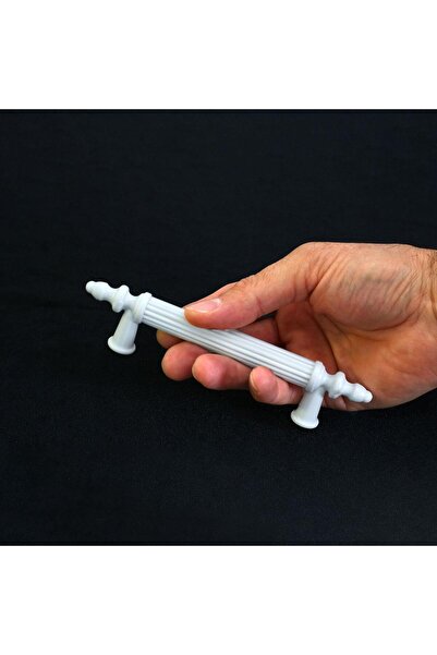 Badem10 (Hard Plastic) Polavit 96 mm White Furniture Kitchen Drawer Cabinet Door Cabinet Handle Handle Handle