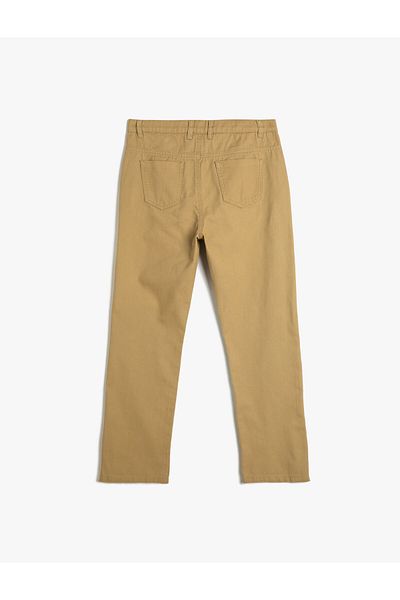 Koton Cotton Chino Pants - Pocketed Design