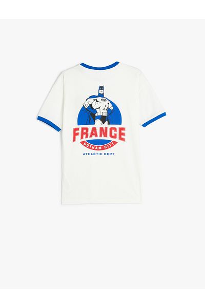 Koton Crew Neck Printed Cotton Short Sleeve T-Shirt