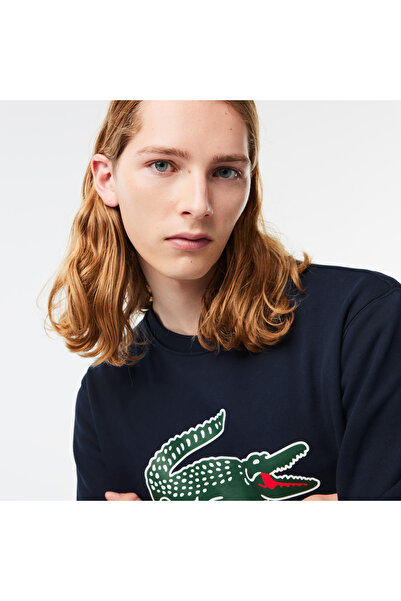Lacoste Classic Fit Erkek Lacivert Sweatshirt