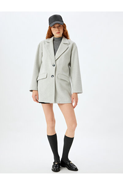 Koton 5Wak00294Ew Model Ecru Women's Coat