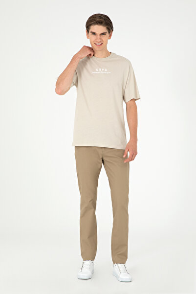U.S. Polo Assn. Men's Slim Fit Khaki Canvas / Chino Trousers 50286305-Vr027