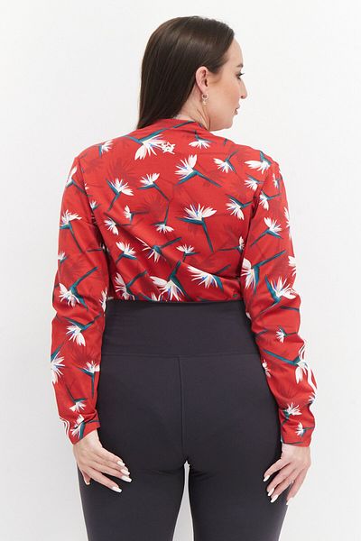 Adidas Originals Women Plus Size Brand Logo Bodysuit, Red Combo
