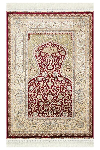 Eko Halı ISFAHAN SECCADE ISF SCD 02 RED Klasik Desenli Yüksek Kalite Sık Doku...