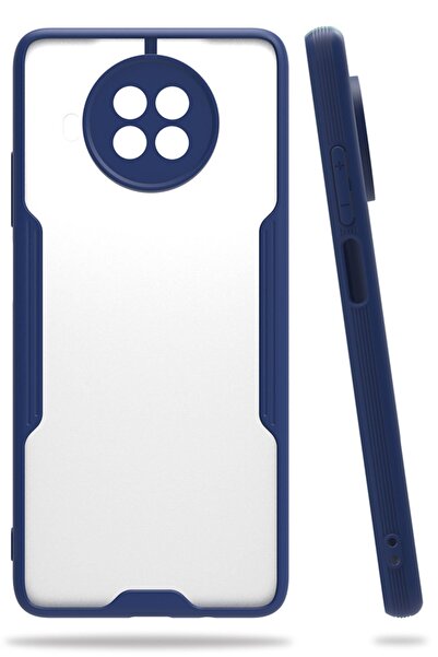 NewFace حافظة هاتف Xiaomi Redmi Note 9 Pro 5G من السيليكون البلاتيني - أزرق د...