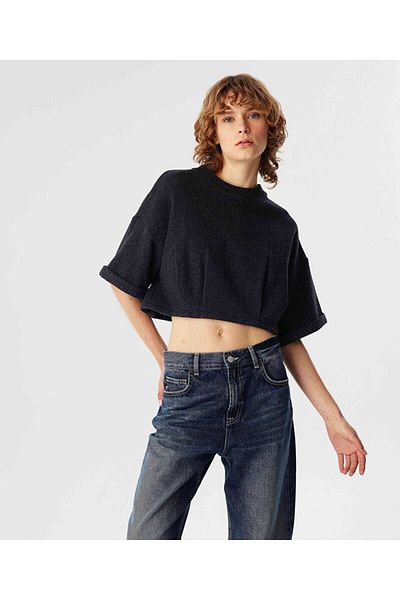 Twist BLUZĂ CROP RIBANALI