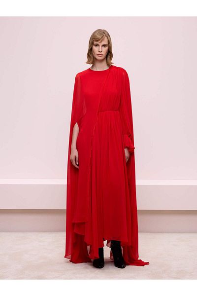 BAQA Red Pleated Dress