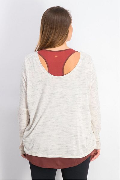 Tchibo Women Sportswear Fit Training Top, Heather Grey