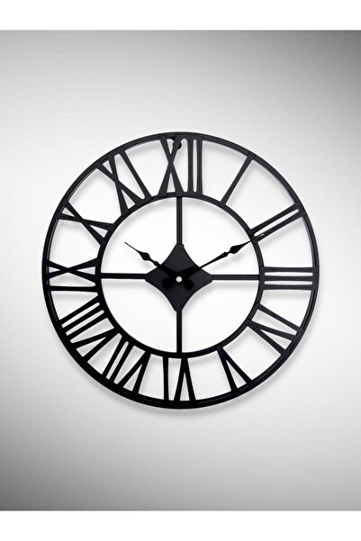 Galaxy Dm30 Series Roman Numeral Metal Wall Clock Black 30 cm