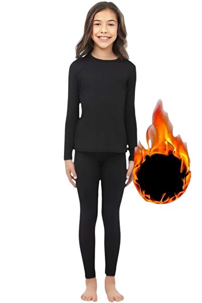 Uniquetrenders Set de lenjerie de corp termică pentru fete
