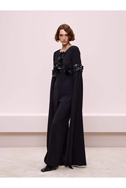 BAQA Aksesuar Detaylı Siyah Tulum