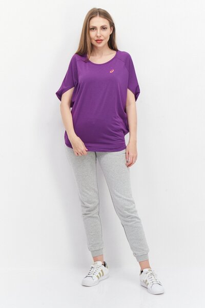 Asics Women Oversized Fit Short Sleeve Training Top, Purple