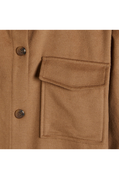 Gant Kadın Kahverengi Relaxed Fit Klasik Yaka Gömlek