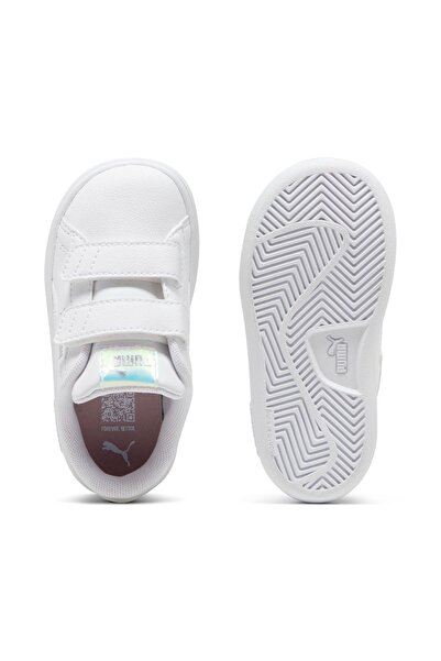 Puma Smash 3.0 Holo 2.0 Bebek Beyaz Sneaker