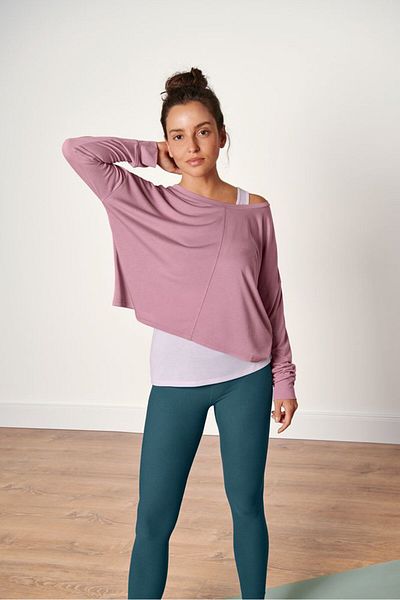 Tchibo Women Regular Fit 2 in 1 T-Shirt, Pink